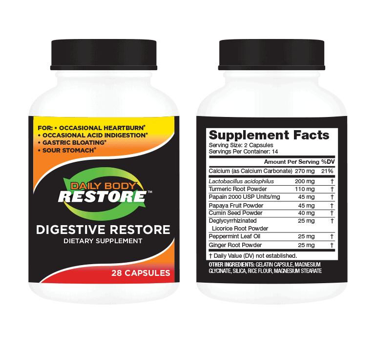 digestive restore: dietary supplement (28 capsules)