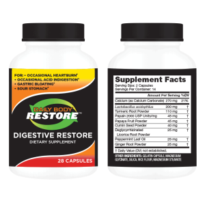 Digestive Restore: Dietary Supplement (28 Capsules)
